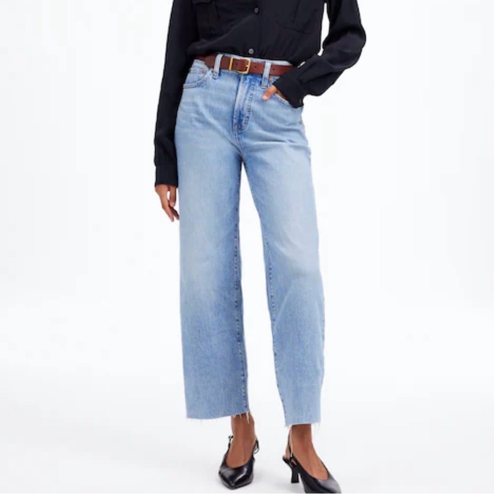 Madewell The Petite Perfect Vintage Wide-Leg Crop Jean Denim Altoona Wash P24